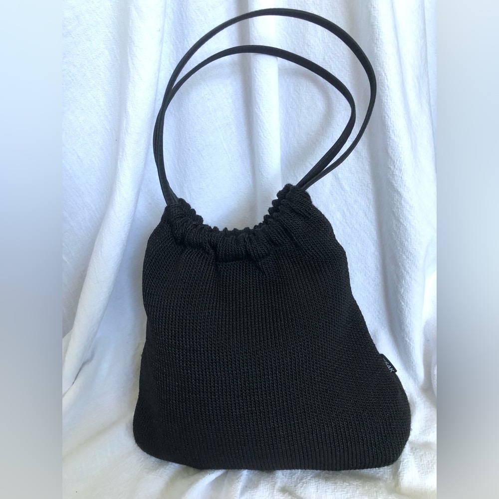 Vintage Y2K The Sak Black Loop Handle Shoulder Bag Purse - Picture 1 of 3